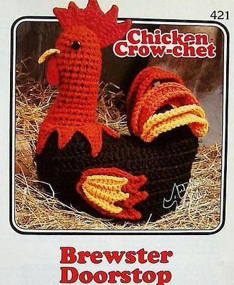 Chicken Crow Chet Brewster Doorstop Annies Attic