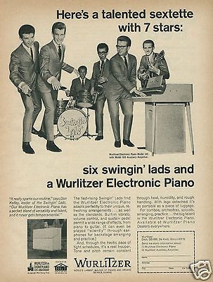 1965 WURLITZER Electronic Model 145 Piano 930 Aux Amp Swingin Lads