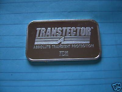 TRANSTECTOR IDAHO SILVER 999 SILVER ART BAR VERY RARE