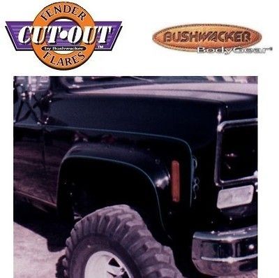 BUSHWACKER 40003 11 Front M Blk Cutout Style Fender Flares 73 80 GMC