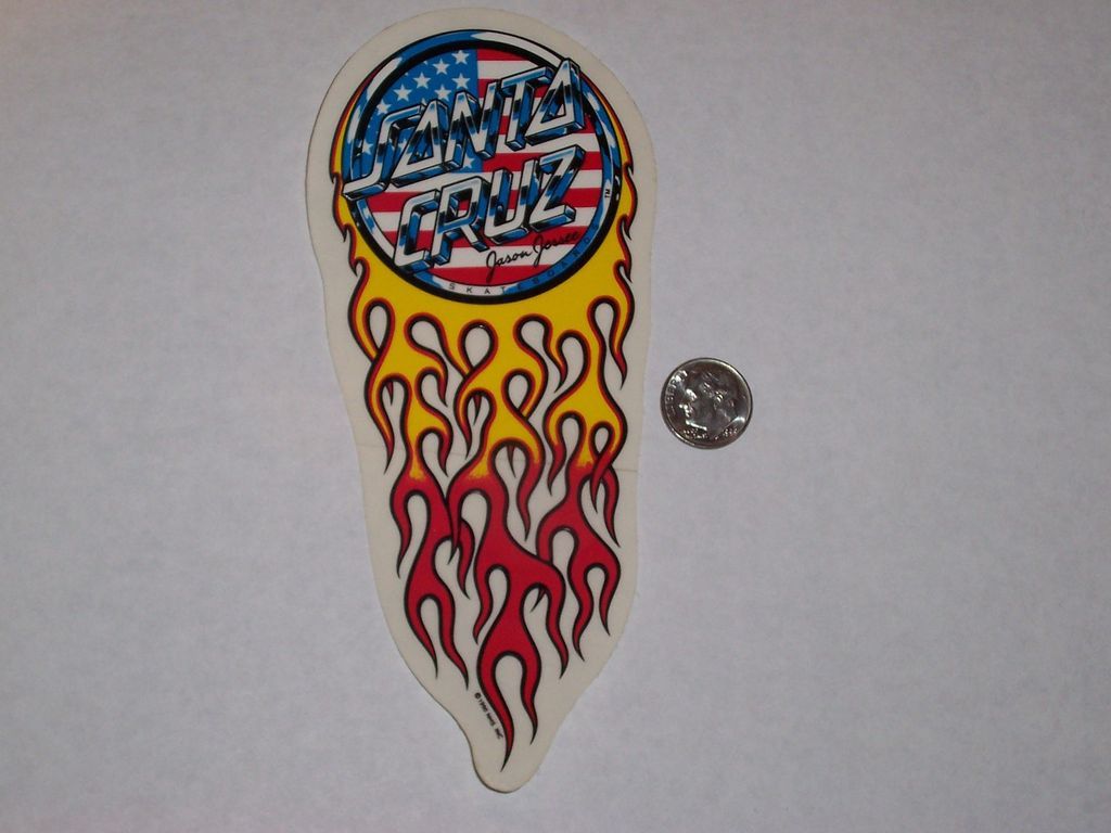 CRUZ JASON JESSEE HOT ROD FLAMES SMA SKATEBOARD OLD SCHOOL NOS STICKER