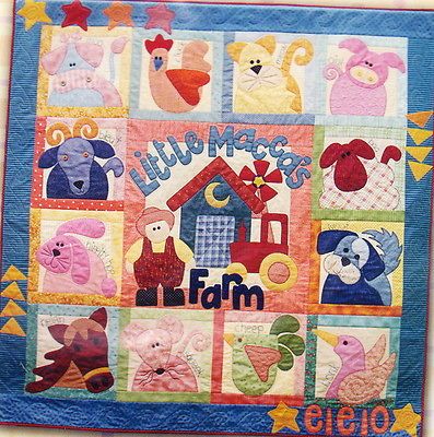 Little Maccas Farm   applique & pieced BOM quilt PATTERN set