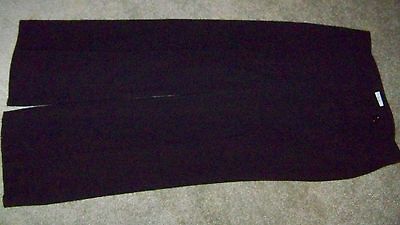 Ladies Ann Taylor LOFT Black 100% Wool Pants Size 8