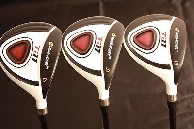 CUSTOM MADE STIFF FLEX FAIRWAY WOOD SET GOLF CLUBS TAYLOR FIT #3 #5 #7