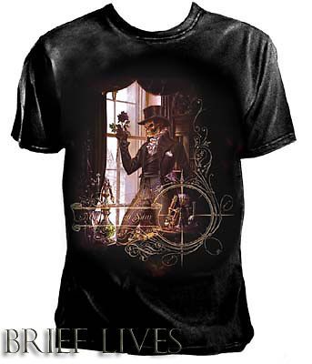 Alchemy Gothic Mortuo Ergo Sum Victorian Skeleton Mens T Shirt