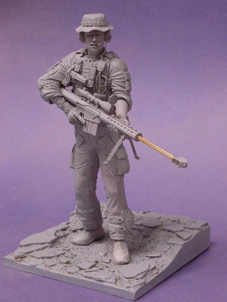 Forces Sniper (full figure) Barrett 50 cal kit 1/10 1/9 200mm 1/16