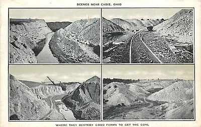 OH, Cadiz, Ohio, Coal Mining Multi View Scenes, Kropp No 12490