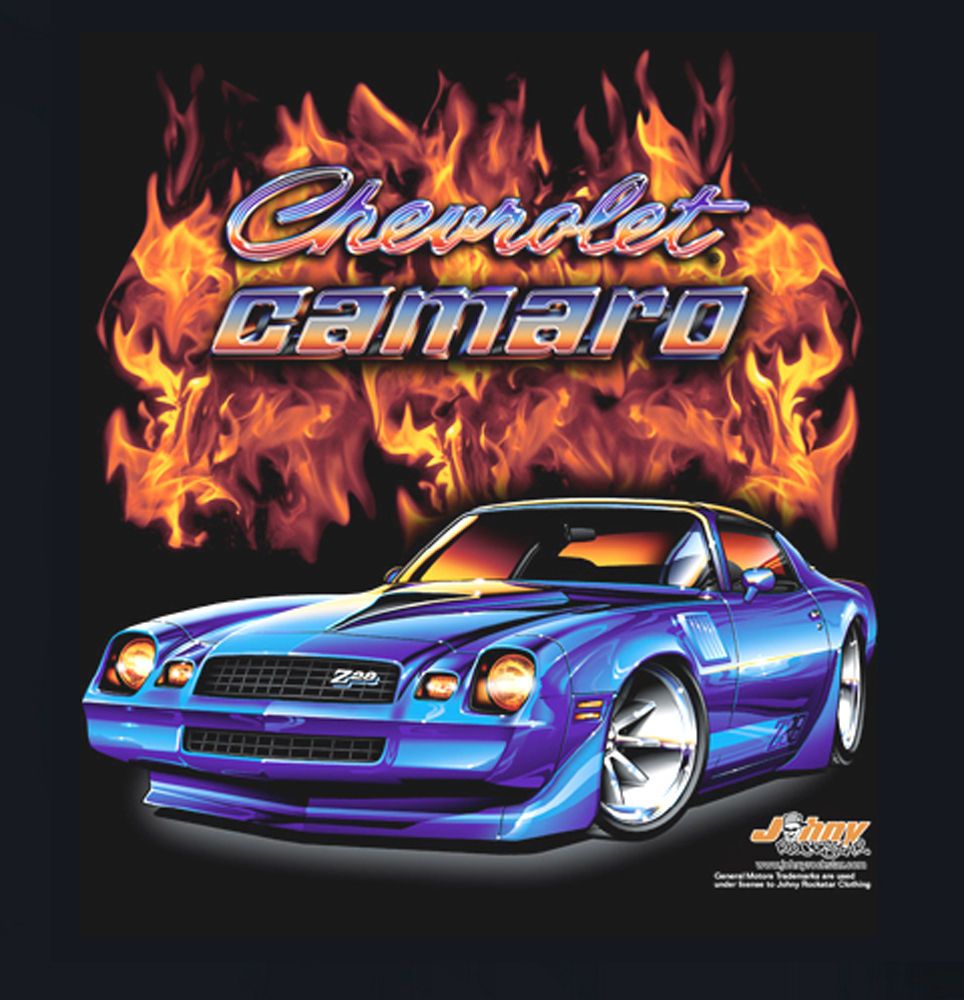 Chevy Camaro Z28 1979, 1980, 1981 Shirt   Flamed 2nd Generation