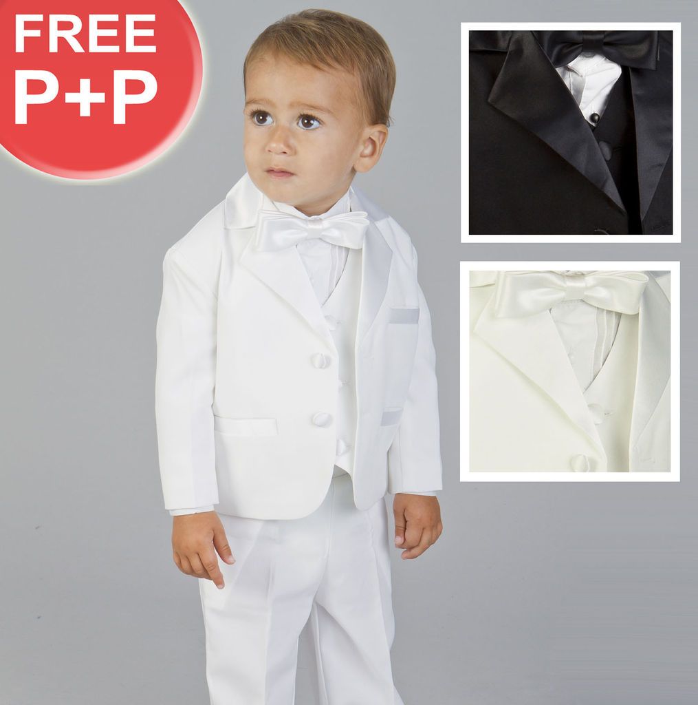 Wedding Pgaeboy Christening Tuxedo Communion Suit Age 0   24 Months