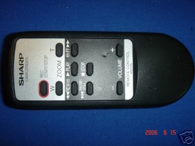 SHARP G0072TA CAMCORDER All Remotes on sale D942