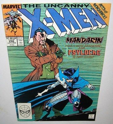 Marvel Uncanny X Men # 256 Jim Lee c/a begins Psylocke 1989 vf