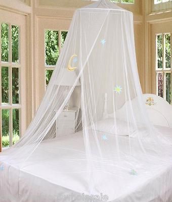 Bed Canopy Mosquito Netting with Hook White Good Night
