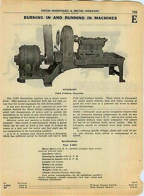 Dearborn Burning In Running In Machines Ford Fordson Chevy Chevrolet