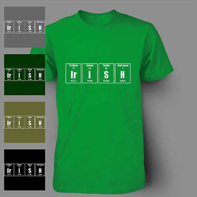 IRISH ELEMENTS ST PATRICKS DAY funny pattys Mens T Shirt