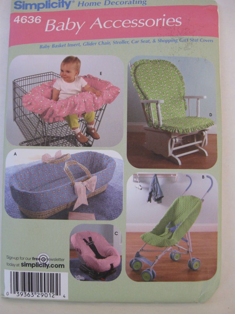 sewing patterns 4636 Baby Accessories Basket insert Stroller Car Seat