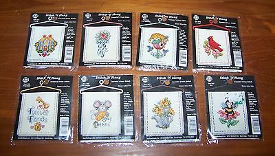 Stitch n Hang Counted Cross Stitch Kit 3 x 3.75 inches choice NEW
