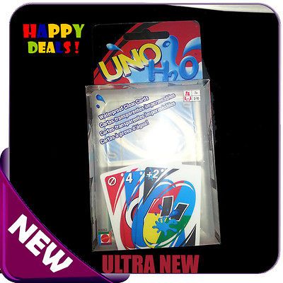 H2O ULTRA Waterproof UNO Playing Card cards game Family Fun NEW