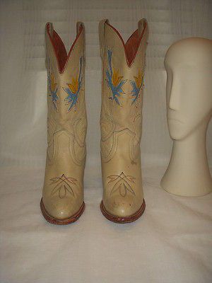 VINTAGE MISS CAPEZIO WESTERN COWBOY BOOTS WOMEN SIZE 6.5M