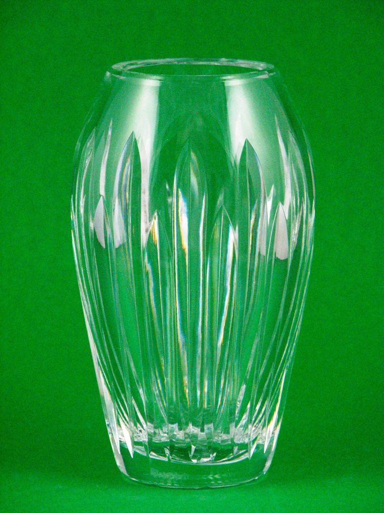 Tall Waterford Cut Crystal Vase   Carina