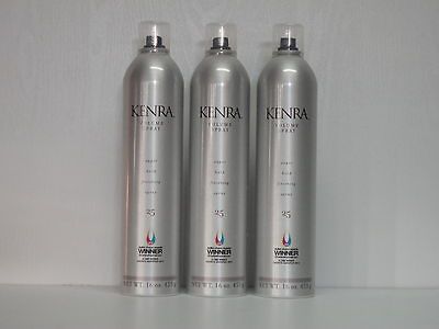 KENRA #25 VOLUME SUPER HOLD HAIRSPRAY   16 oz X 3 CANS ~ 