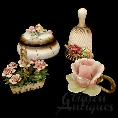 antique capodimonte flowers