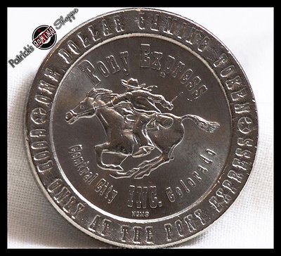 TOKEN COIN PONY EXPRESS CASINO 1992 NCM CENTRAL CITY COLORADO TOKENS