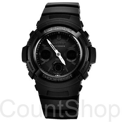 Casio G Shock AWGM100B 1A  Black Resin  Chronograph Alarm  38mm