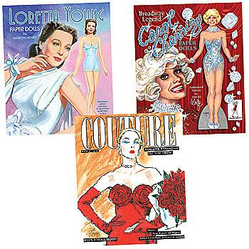 Paper Dolls   Loretta Young, Carol Channing, 50s Fashions (Set of 3