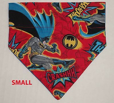 Over Collar Slide On Pet Dog Cat Bandana Scarf Batman Dark Knight