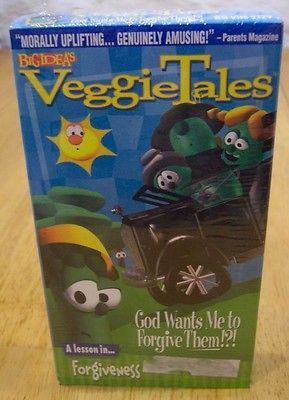 VEGGIETALES God Wants Me to Forgive Them ? VHS VIDEO