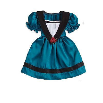 cecile american girl doll meet cecile s teal satin dress