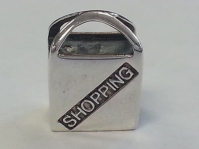 AUTHENTIC CHAMILIA Shopping Bag Charm GA 115 NWOT