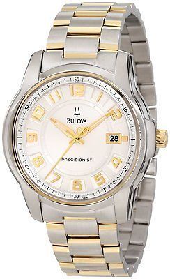 BRAND NEW MENS BULOVA 98B140 PRECISIONIST CLAREMONT TWO TONE