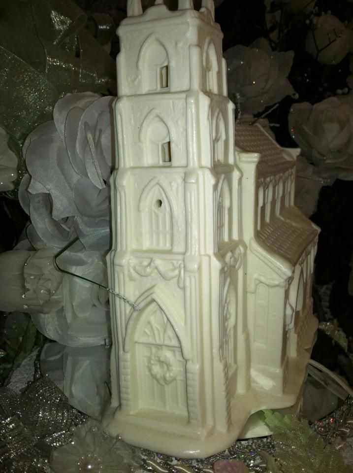 WEDDING, CHURCH CENTERPIECE DECORATION W/LIGHT CAKETOPPER GIFT