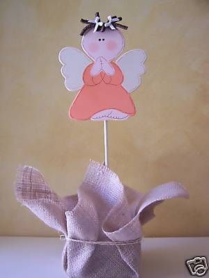 Little Angel Girl Centerpiece Baptism or Baby Shower