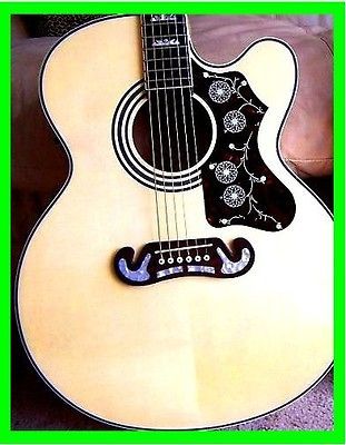 EPIPHONE EJ200CE ACOUSTIC GUITAR W/ CUSTOM SET UP, BEAUTIFUL TONE