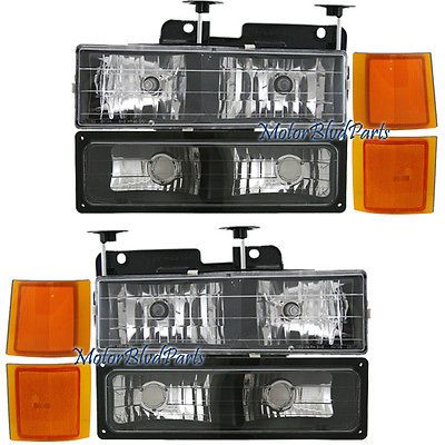 94 02 CHEVY CK 1500 HEADLIGHTS+CLE AR SIGNAL+CORNER LAMP