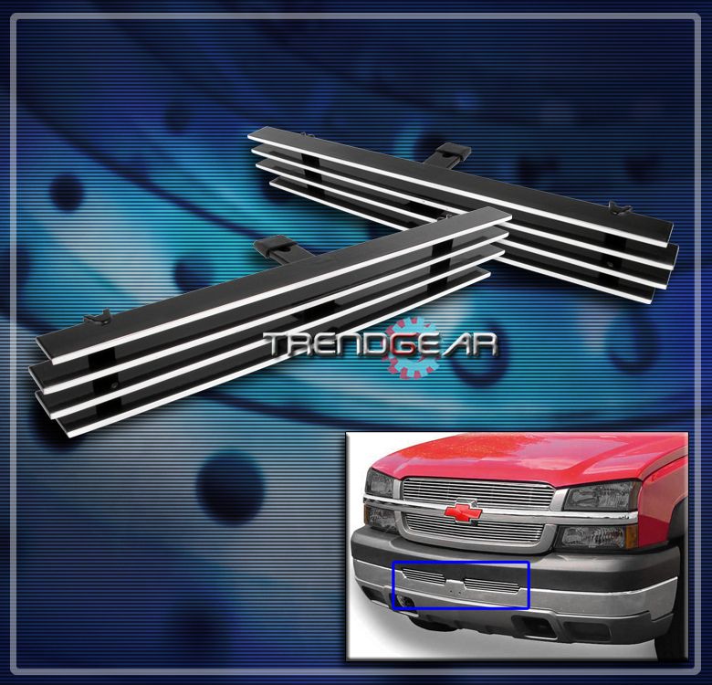 03 06 CHEVY SILVERADO 1500 2500 3500 HD FRONT AIR DAM BUMPER BILLET