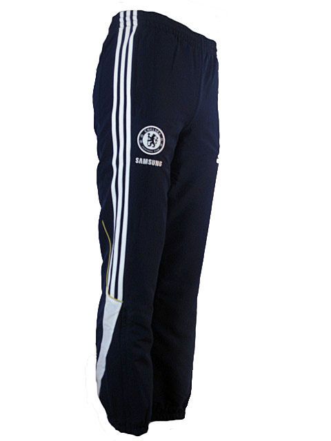 Chelsea FC Adidas Junior Woven Presentation Tracksuit Bottoms