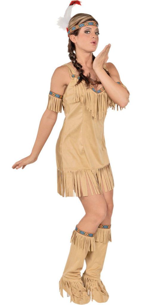 AMERICAN GIRL COSTUME INDIAN WOMAN PRINCESS TRIBAL POCAHONTAS CHEROKEE