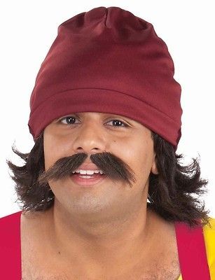 Cheech and Chong Kit Men Costume Wig Cap Moustache