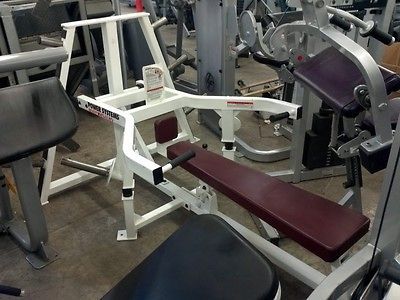 Used Bodymasters Flat Back Bench Chest Press Training Plate Loaded