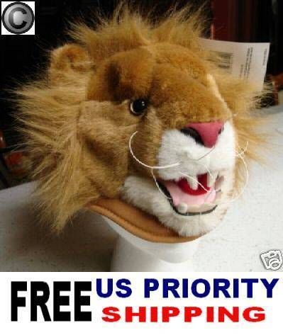 LION HAT costume Halloween Costume Furries cap US SELLER Adult PLUSH