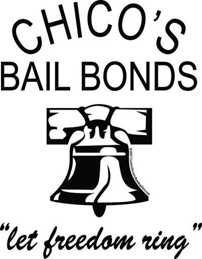 CHICOS BAIL BONDS classic 50S White/Black retro bowling shirt  BAD