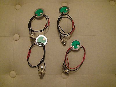 4pcs Cigar Box Guitar/Stomp Box Piezo Pickups See Demo Video