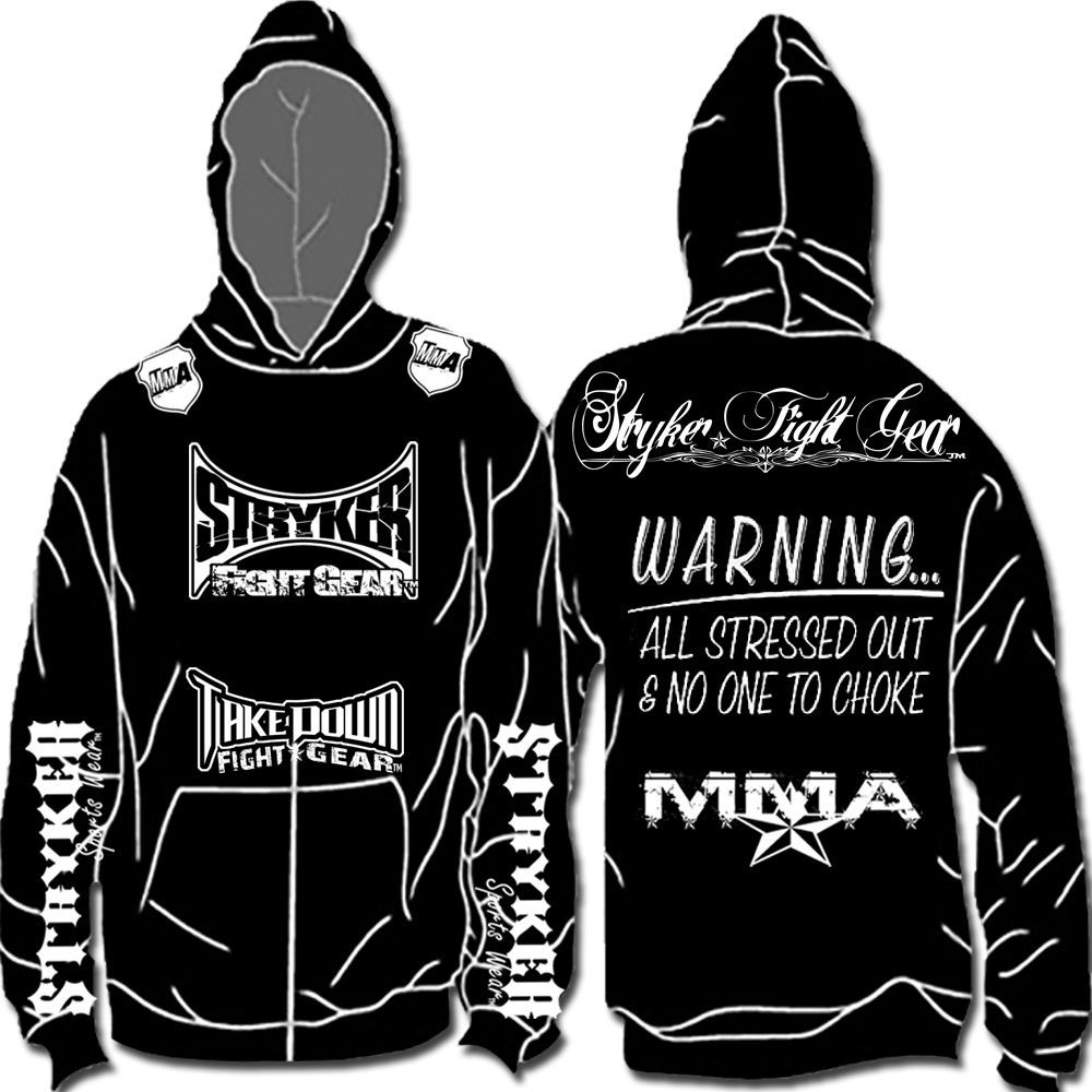 STRYKER NEW HOODIE SWEATSHIRT JACKET T MMA UFC JUMPER SIZE UP TO 4XL