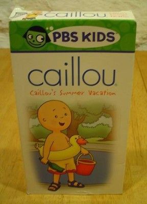 PBS Kids CAILLOU Summer Vacation VHS VIDEO