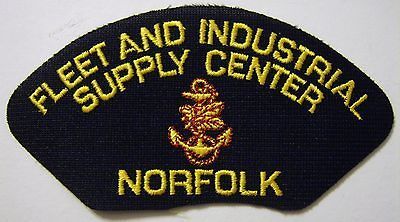 USN CAP/JACKET PATCH   FLEET & INDUSTRIAL SUPPLY CENTER NORFOLKE1