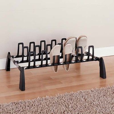 Under Bed or Closet 9 Pair Shoe Rack Underbed Organizer