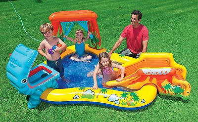 INTEX INFLATABLE DINOSAUR POOL CHILD TODDLER KIDDIE WADDING PLAY